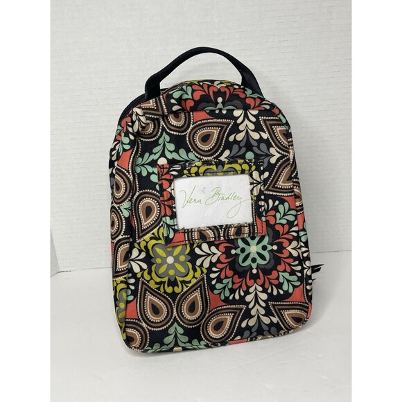 Vera Bradley Lunch Box Zip Around Multicolor Floral Paisley Insulated - Picture 2 of 5